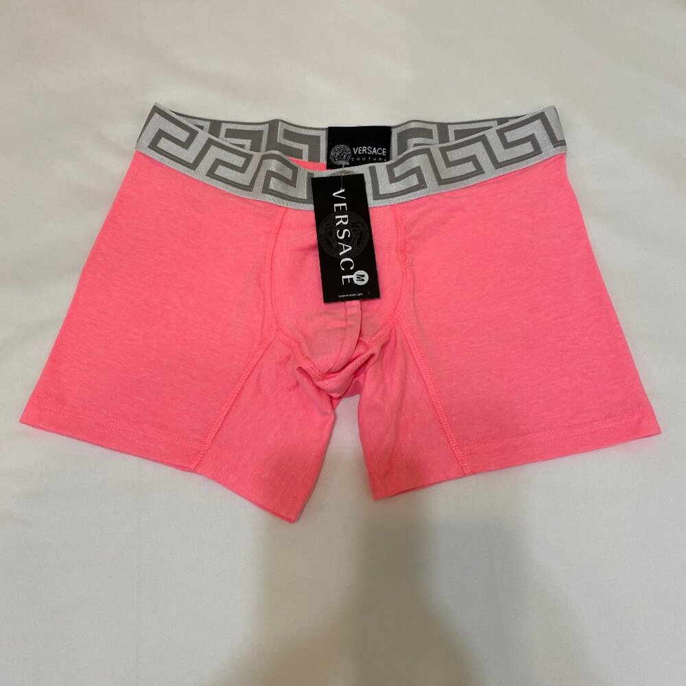 VERSACE BRAND NEW WITH TAGS TRUNKS UNDERWEAR PINK COLOR SIZE MEDIUM